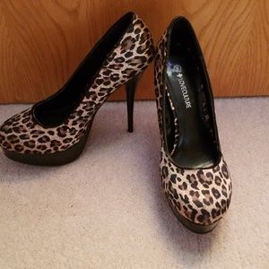 Cheetah print high heels